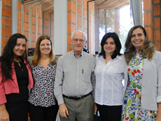 Cirlene Venturini, Bernadete Piazzon, Eliezer Arantes, Cidinha Quina e Eneida Rached