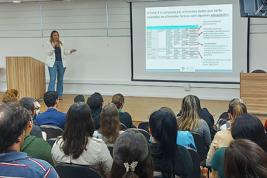 Giovanna apresentou o estudo de viabilidade do quadro orientativo da Carreira PAEPE