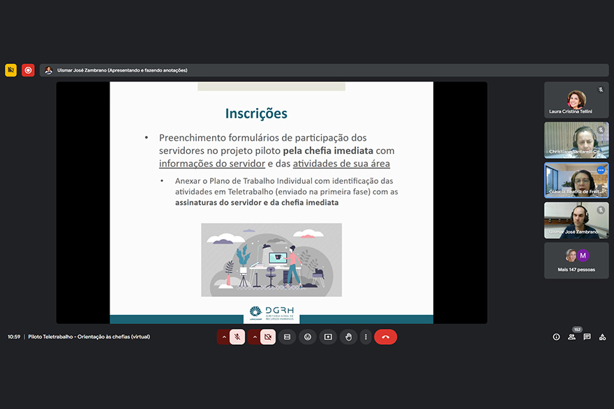 Orientações sobre a inscrição dos servidores