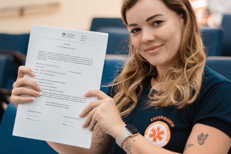 A posse na Universidade é sinônimo de conquista para muitos dos novos servidores