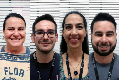 Imagem do rosto dos novos integrantes da DGRH