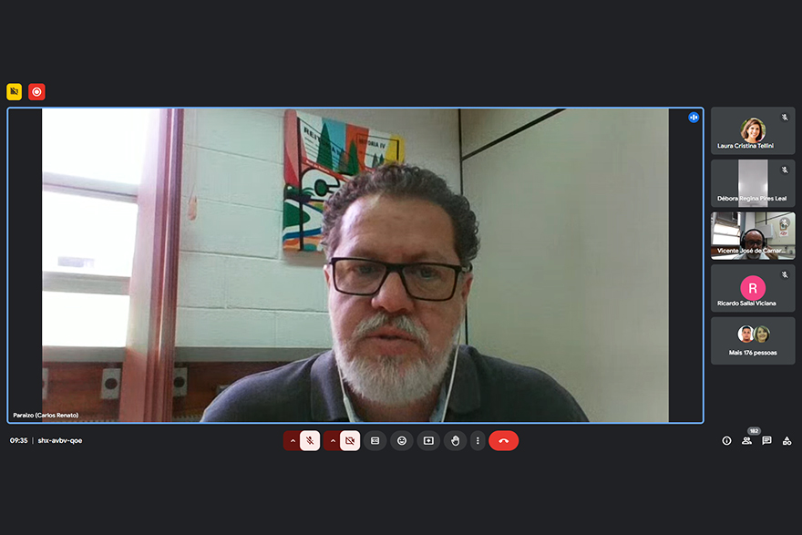 Carlos Paraizo (Comunicação) conduziu o encontro