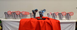 Troféus sobre a mesa