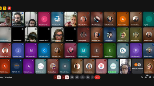 Tela do Google Meet com os participantes do RH em Rede de 27/08/2025
